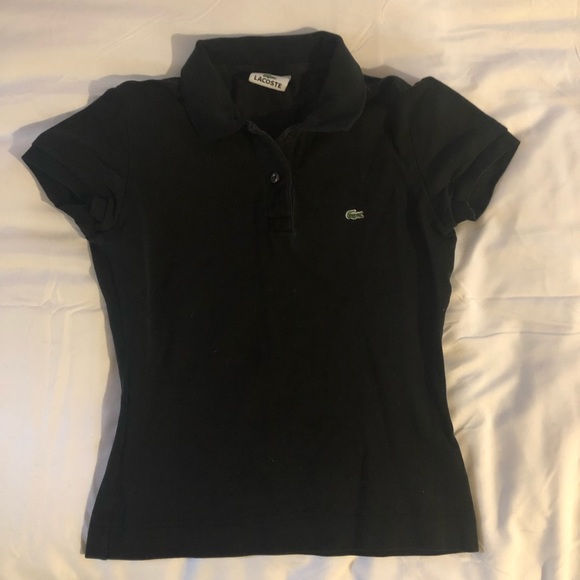 Lacoste Tops - Lacoste Black Polo Top 36 Lacoste Tops - Lacoste Black Polo Top 36